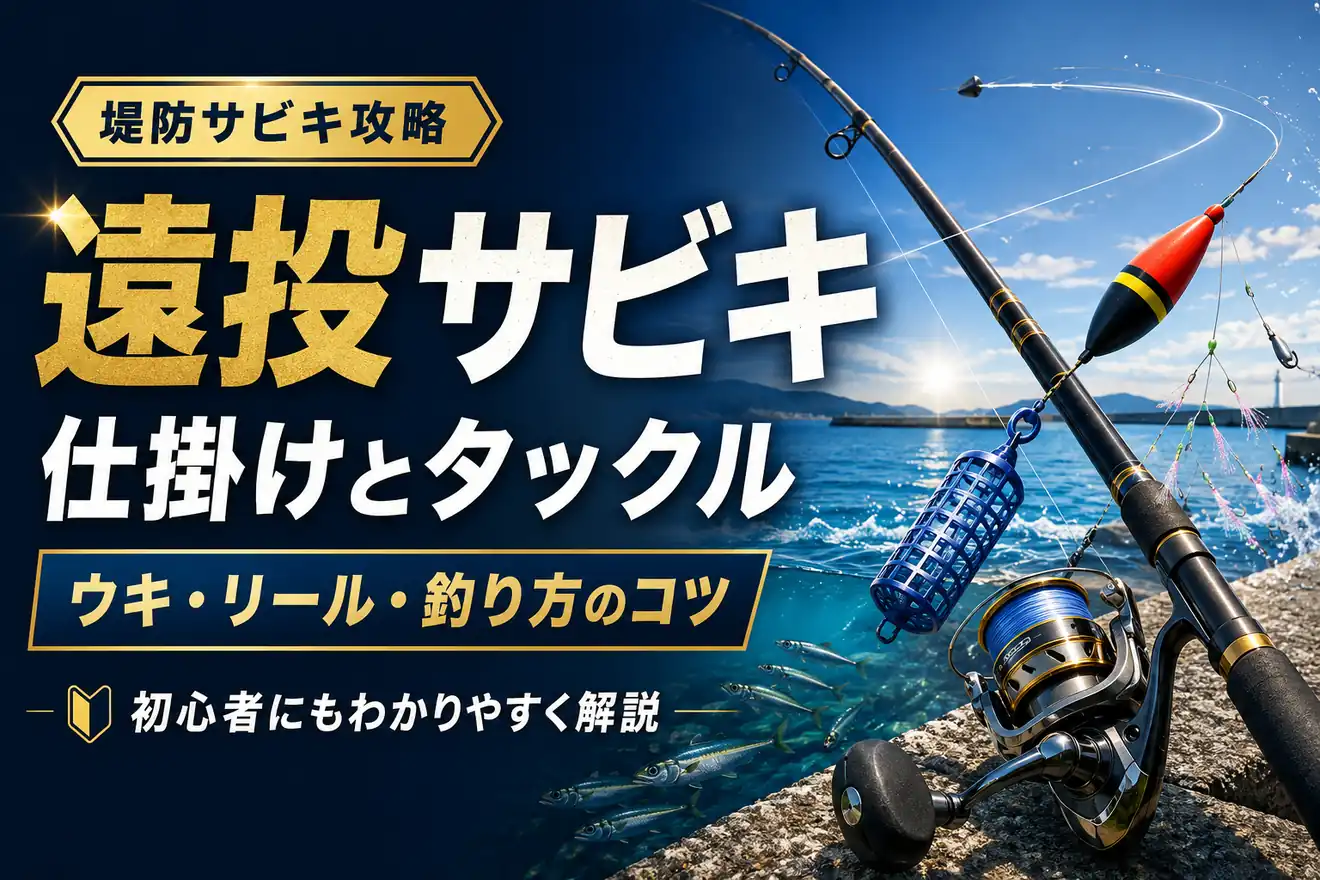 遠投サビキ仕掛けとタックル｜ウキ・リール・釣り方のコツ