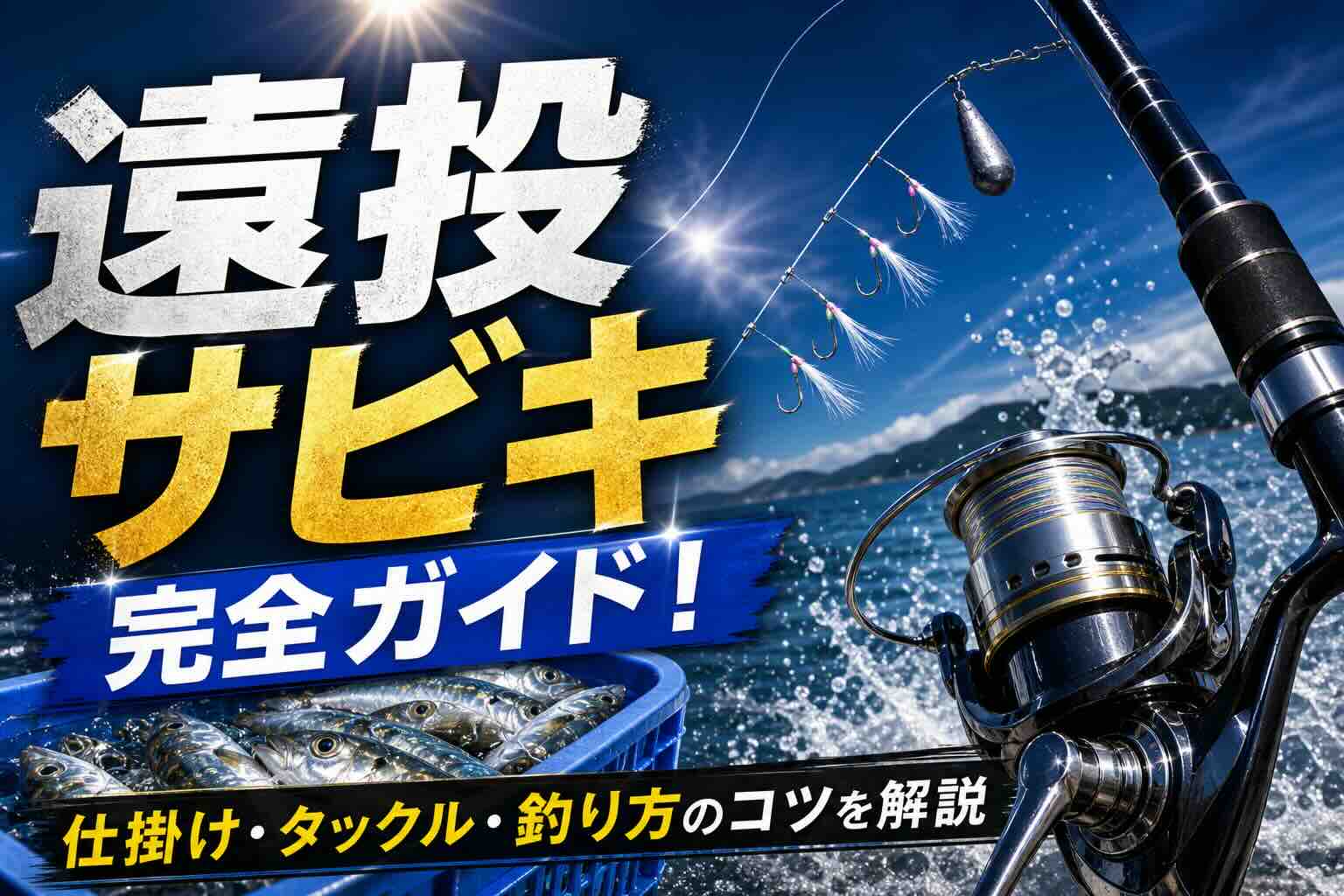 遠投サビキ完全ガイド！仕掛け・タックル・釣り方のコツを解説