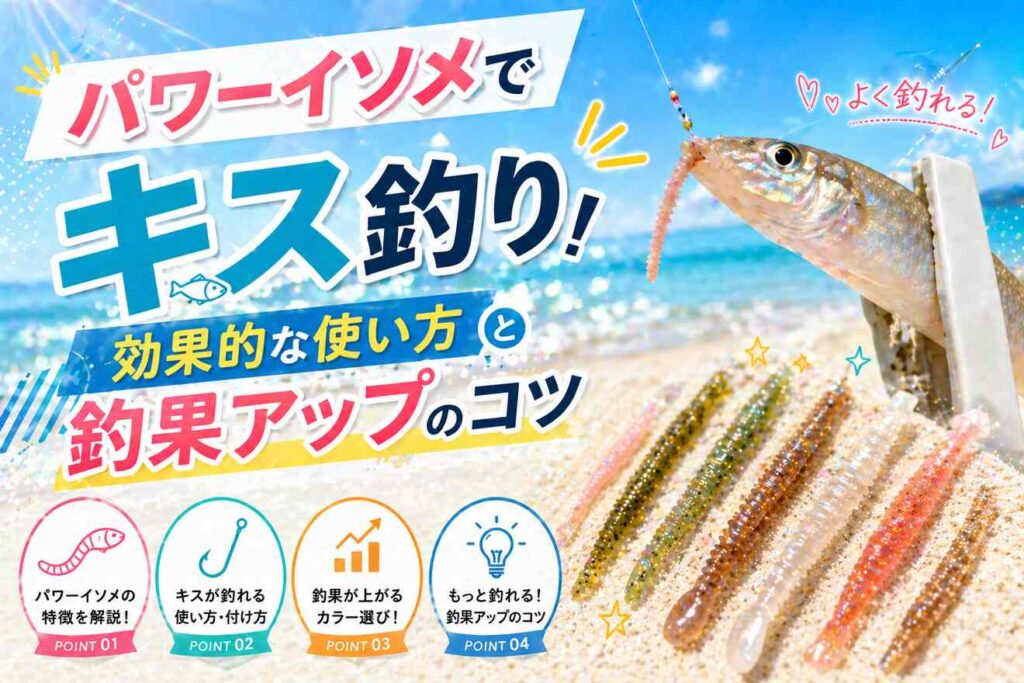 パワーイソメでキス釣り！効果的な使い方と釣果アップのコツ