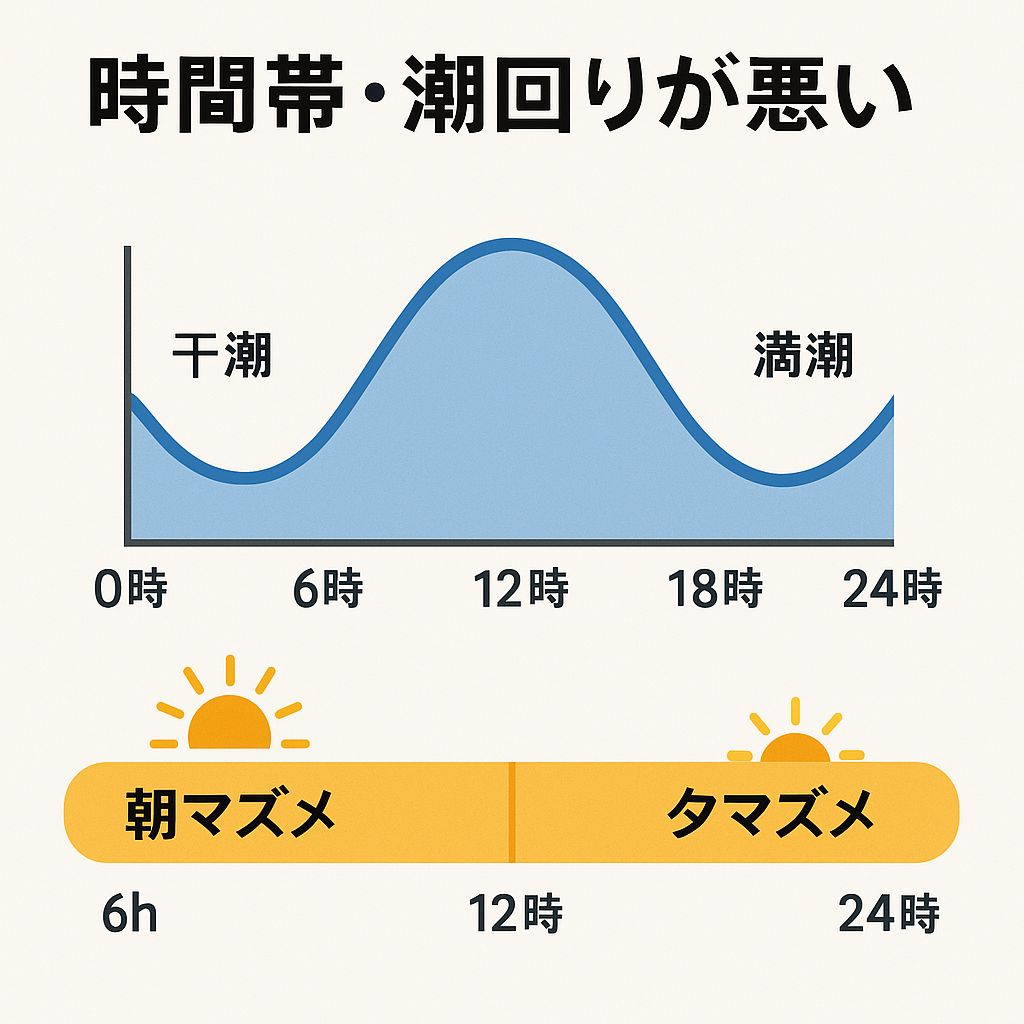 エギングのベストな時間帯と潮回り