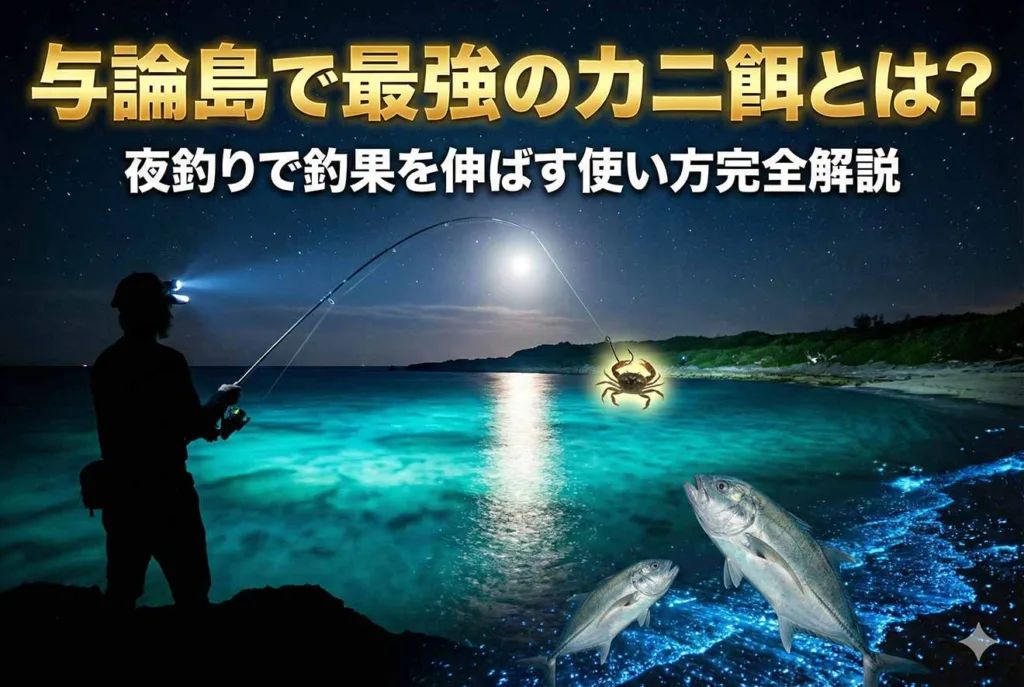 与論島で最強のカニ餌とは?夜釣りで釣果を伸ばす使い方完全解説