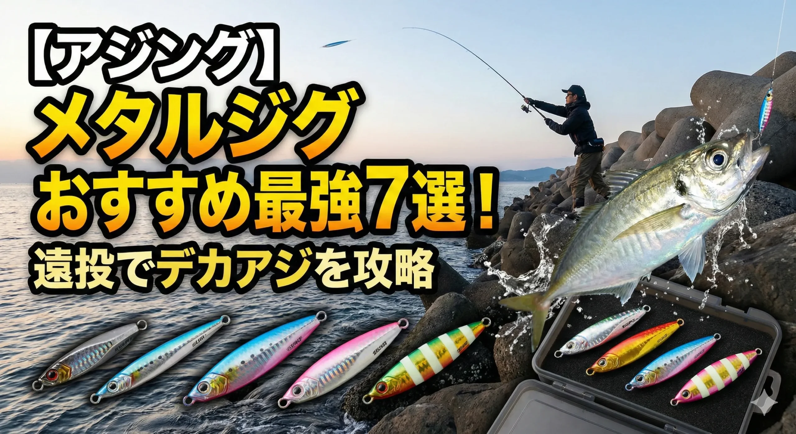 【アジング】メタルジグおすすめ最強7選！遠投でデカアジを攻略