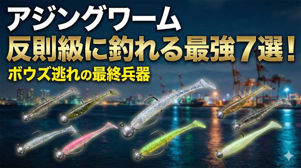 アジングワーム反則級に釣れる最強7選！ボウズ逃れの最終兵器