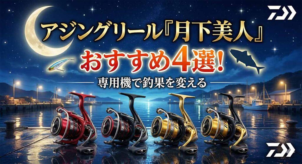 アジングリール「月下美人」おすすめ4選！専用機で釣果を変える
