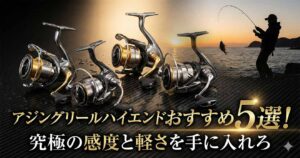 アジングリールハイエンドおすすめ5選！究極の感度と軽さを手に入れろ