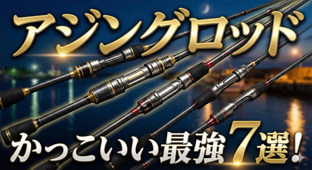 アジングロッドかっこいい最強7選！デザイン重視でモチベ爆上がり