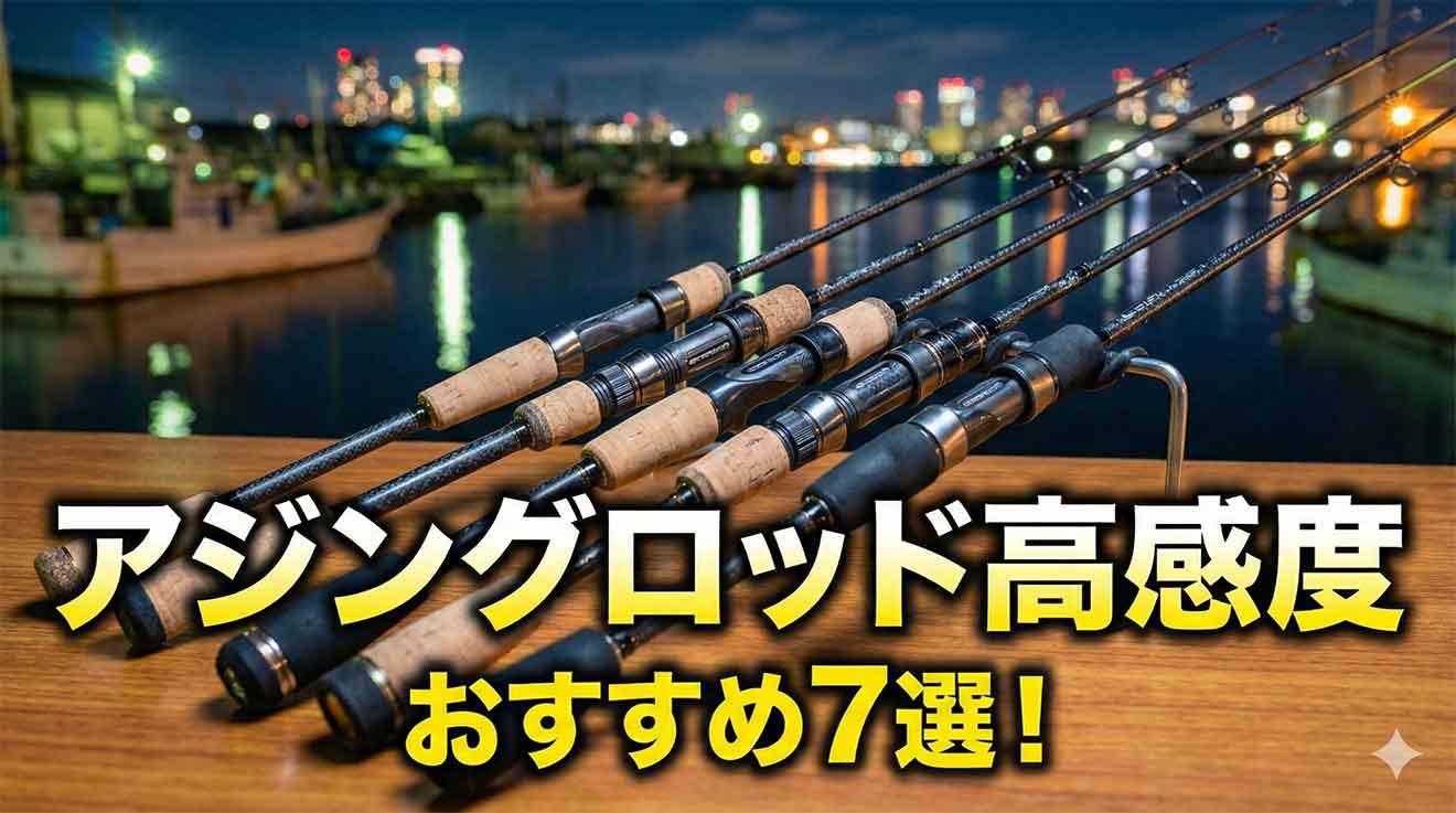 アジングロッド高感度おすすめ7選！最強の感度でアタリを極める