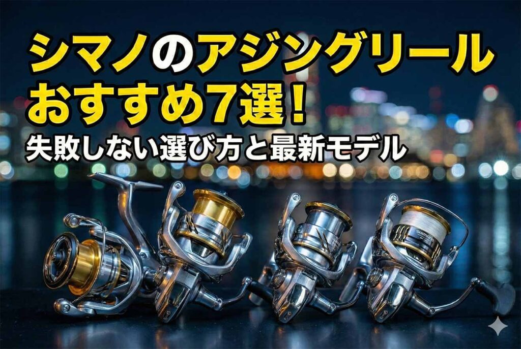 シマノのアジングリールおすすめ7選！失敗しない選び方と最新モデル