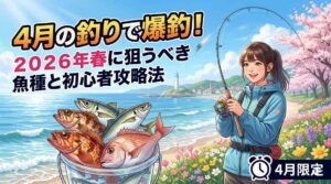 ４月の釣りで爆釣！２０２６年春に狙うべき魚種と初心者攻略法