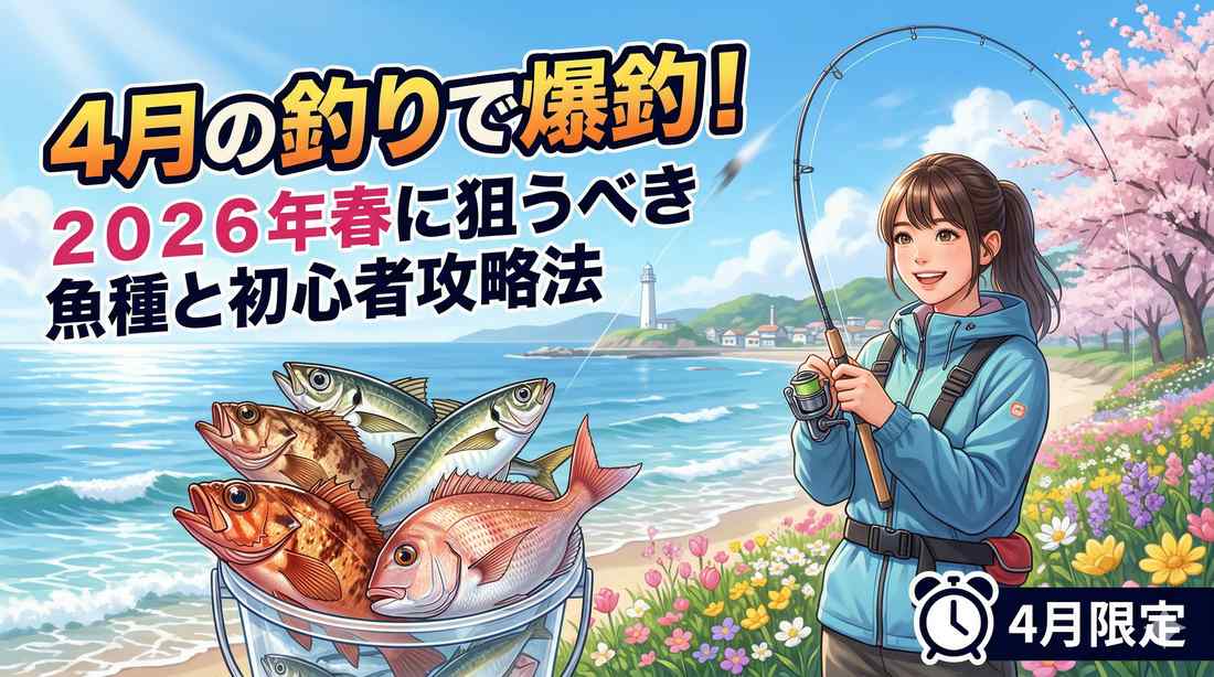 ４月の釣りで爆釣！２０２６年春に狙うべき魚種と初心者攻略法