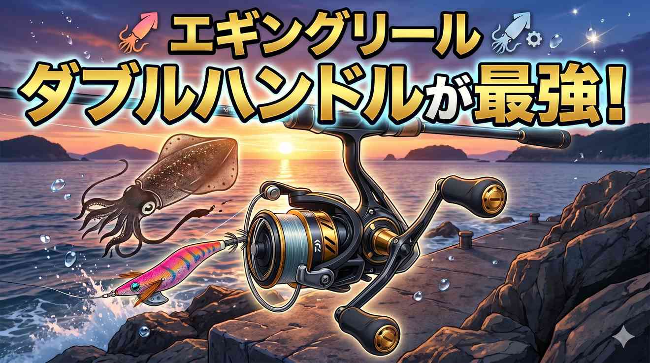 エギングリールはダブルハンドルが最強！おすすめ7選と選び方を徹底解説