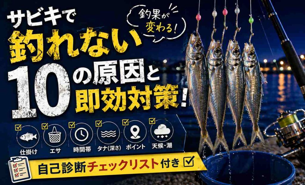 サビキで釣れない10の原因と即効対策！自己診断チェックリスト付き
