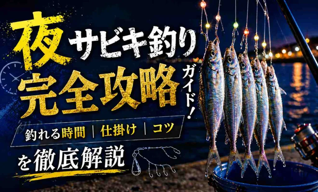 夜サビキ釣り完全攻略ガイド!釣れる時間・仕掛け・コツを徹底解説