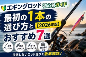 エギングロッド初心者ガイド【2026年版】最初の1本の選び方とおすすめ7選