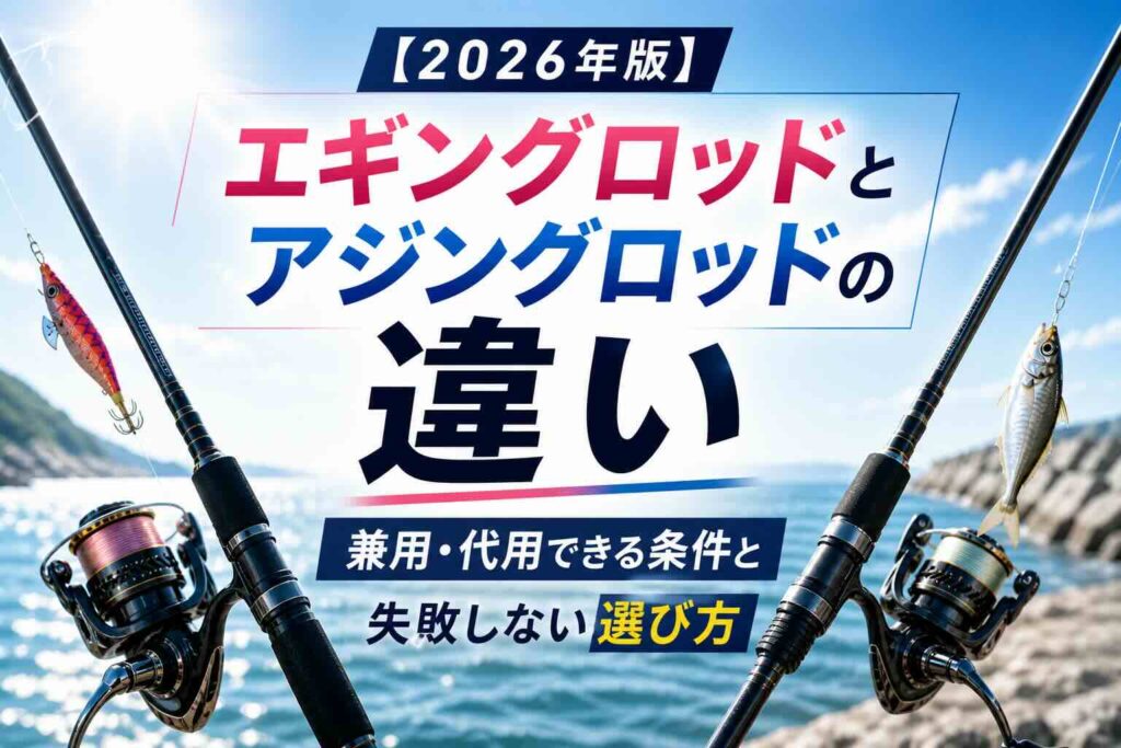 エギングロッドとアジングロッドの違い｜兼用・代用できる条件と失敗しない選び方【2026年版】