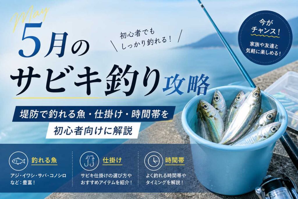 5月のサビキ釣り攻略｜堤防で釣れる魚・仕掛け・時間帯を初心者向けに解説