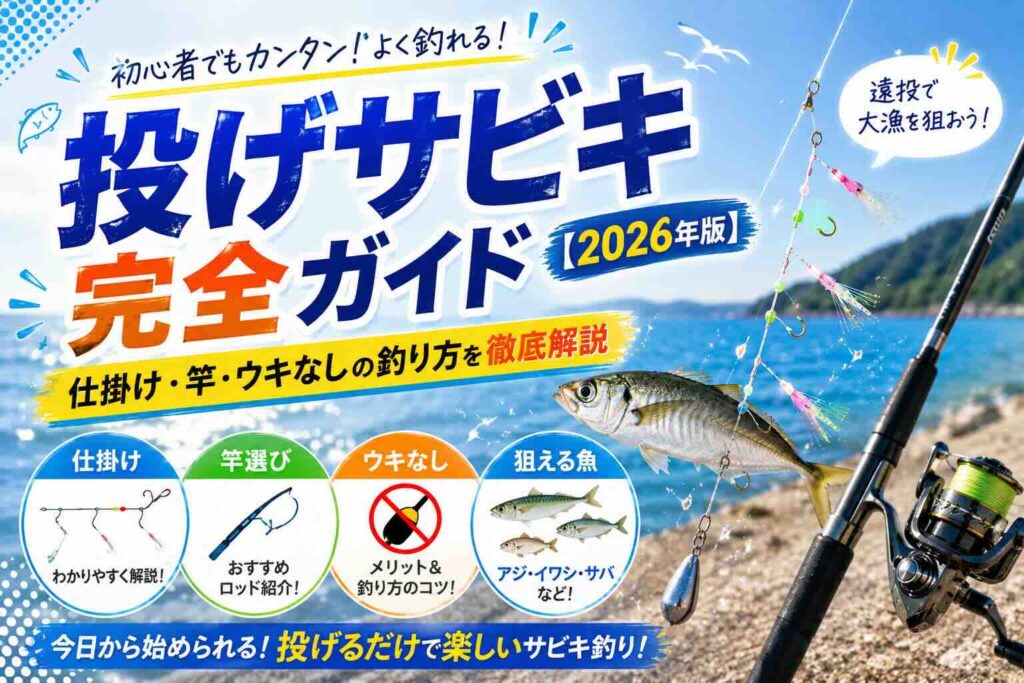 投げサビキ完全ガイド【2026年版】仕掛け・竿・ウキなしの釣り方を徹底解説