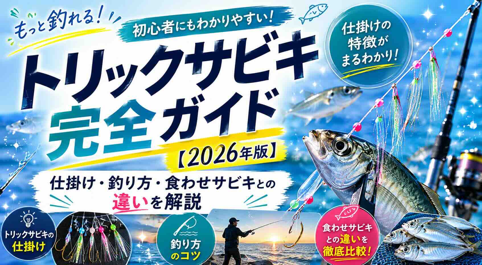 トリックサビキ完全ガイド【2026年版】仕掛け・釣り方・食わせサビキとの違いを解説