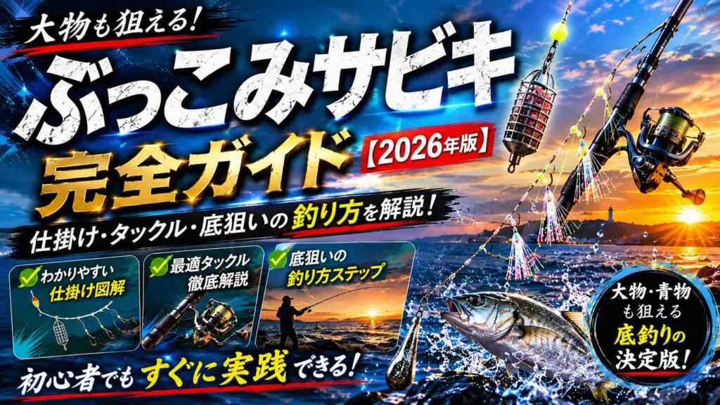 ぶっこみサビキ完全ガイド【2026年版】仕掛け・タックル・底狙いの釣り方を解説