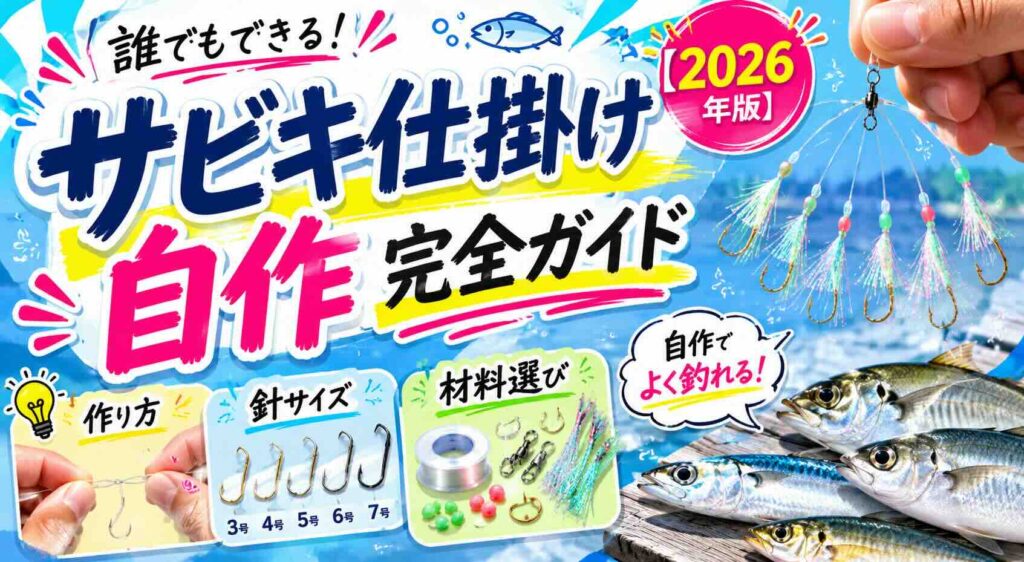 サビキ仕掛け自作完全ガイド【2026年版】作り方・針サイズ・材料選びを解説