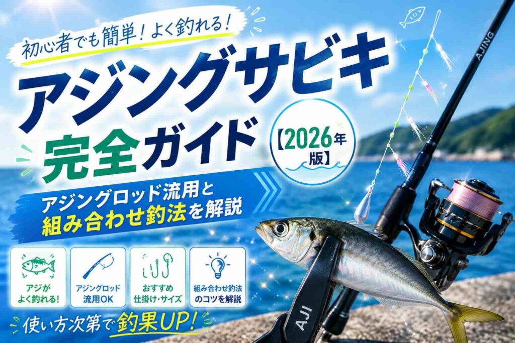 アジングサビキ完全ガイド【2026年版】アジングロッド流用と組み合わせ釣法を解説