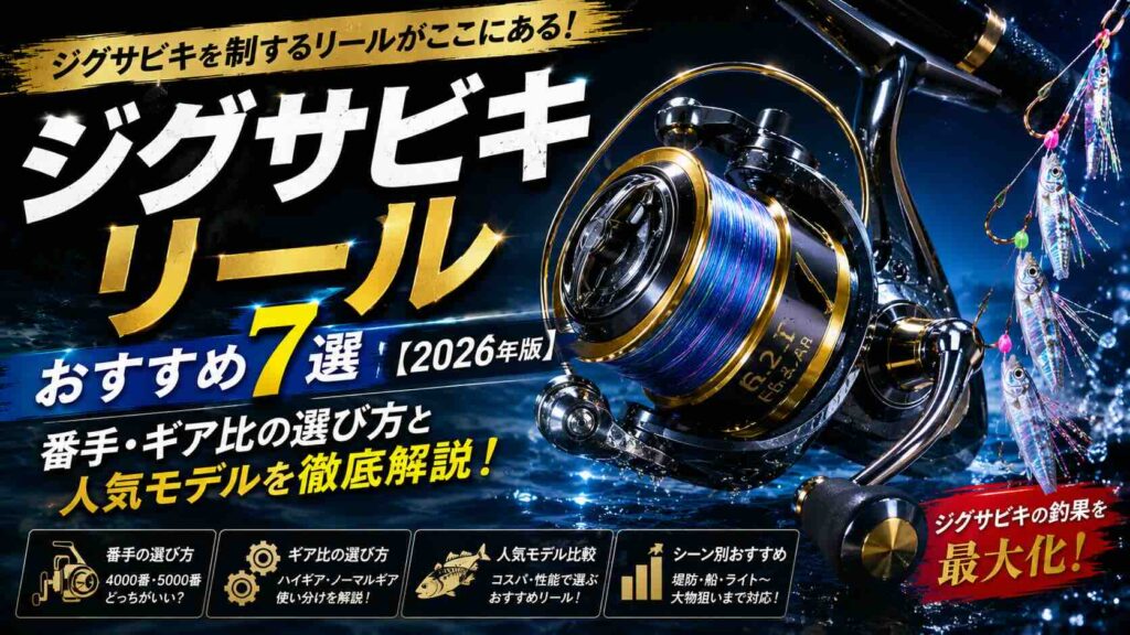 ジグサビキリールおすすめ7選【2026年版】番手・ギア比の選び方と人気モデルを徹底解説