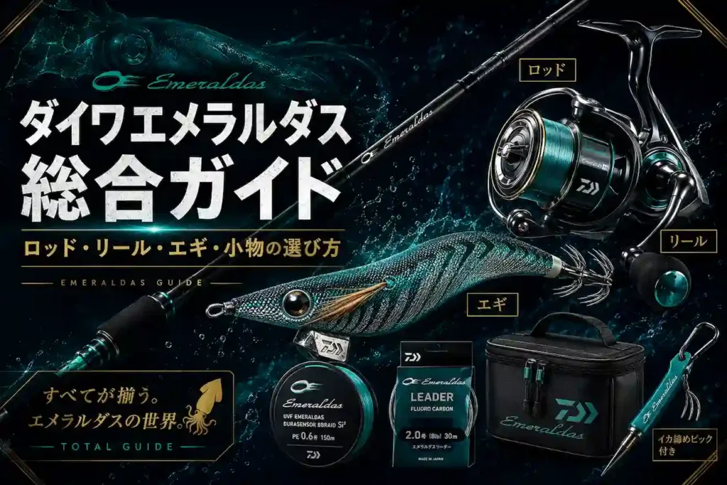 ダイワエメラルダス総合ガイド｜ロッド・リール・エギ・小物の選び方