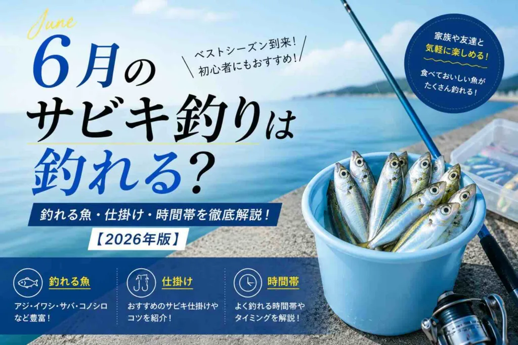 6月のサビキ釣りは釣れる？釣れる魚・仕掛け・時間帯【2026年版】