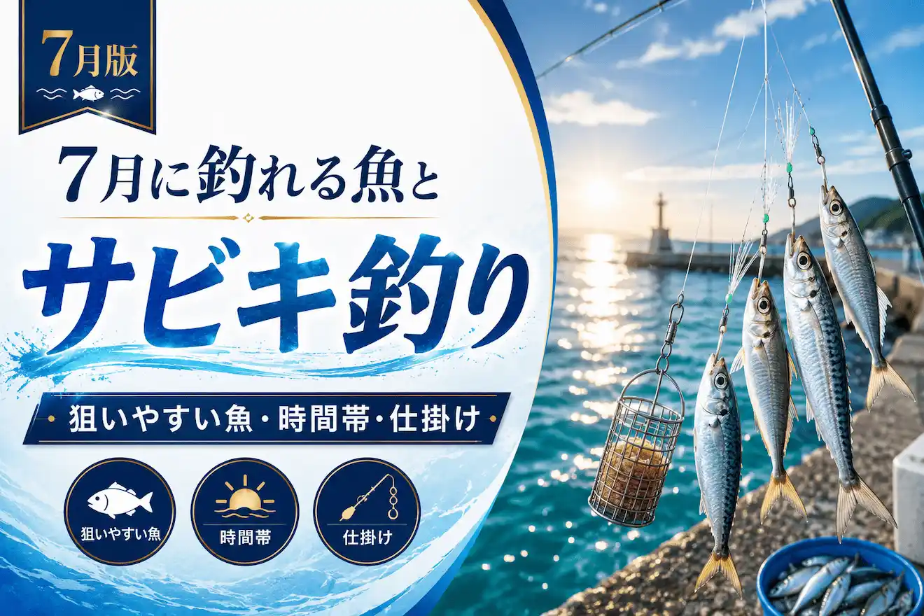 7月に釣れる魚とサビキ釣り｜狙いやすい魚・時間帯・仕掛け