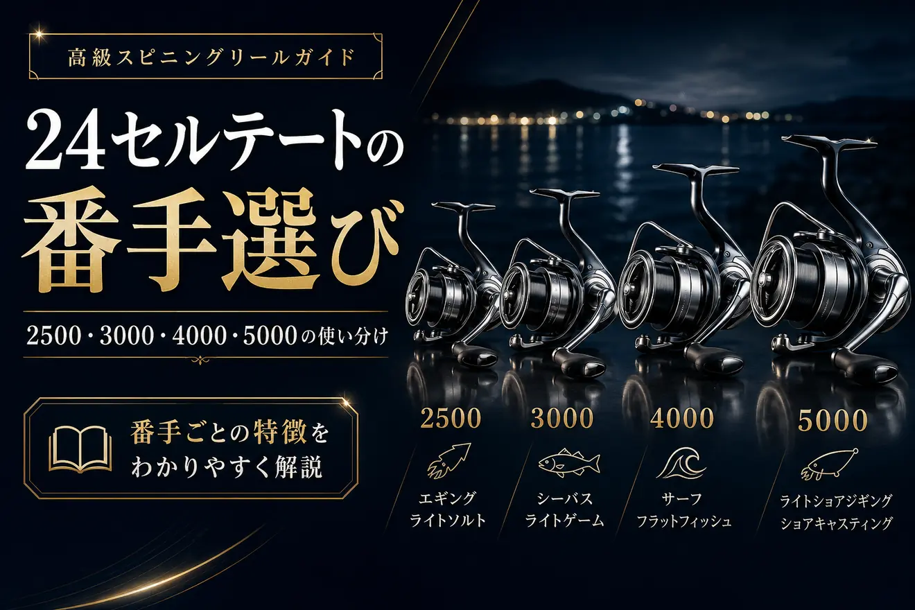 24セルテートの番手選び 2500・3000・4000・5000の使い分け