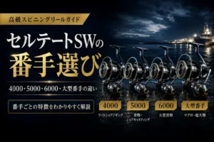 セルテートSWの番手選び 4000・5000・6000・大型番手の違い