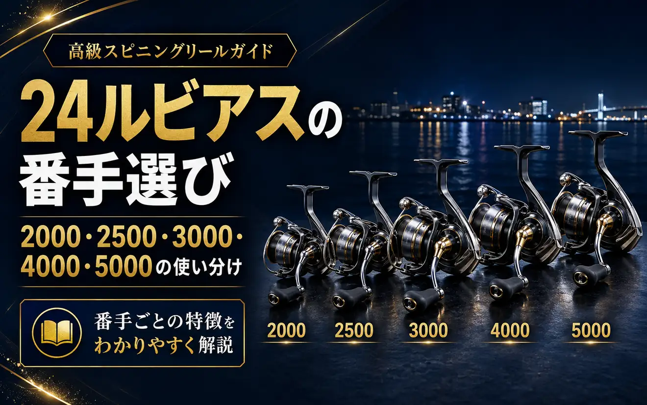 24ルビアスの番手選びと2000・2500・3000・4000・5000の使い分け