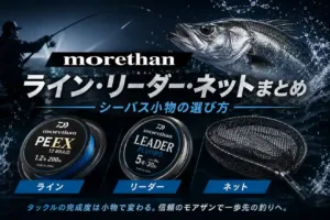モアザン ライン・リーダー・ネットまとめ シーバス小物の選び方