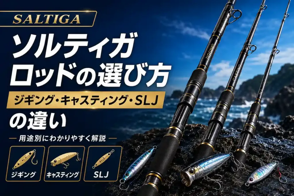 ソルティガロッドの選び方 ジギング・キャスティング・SLJの違い