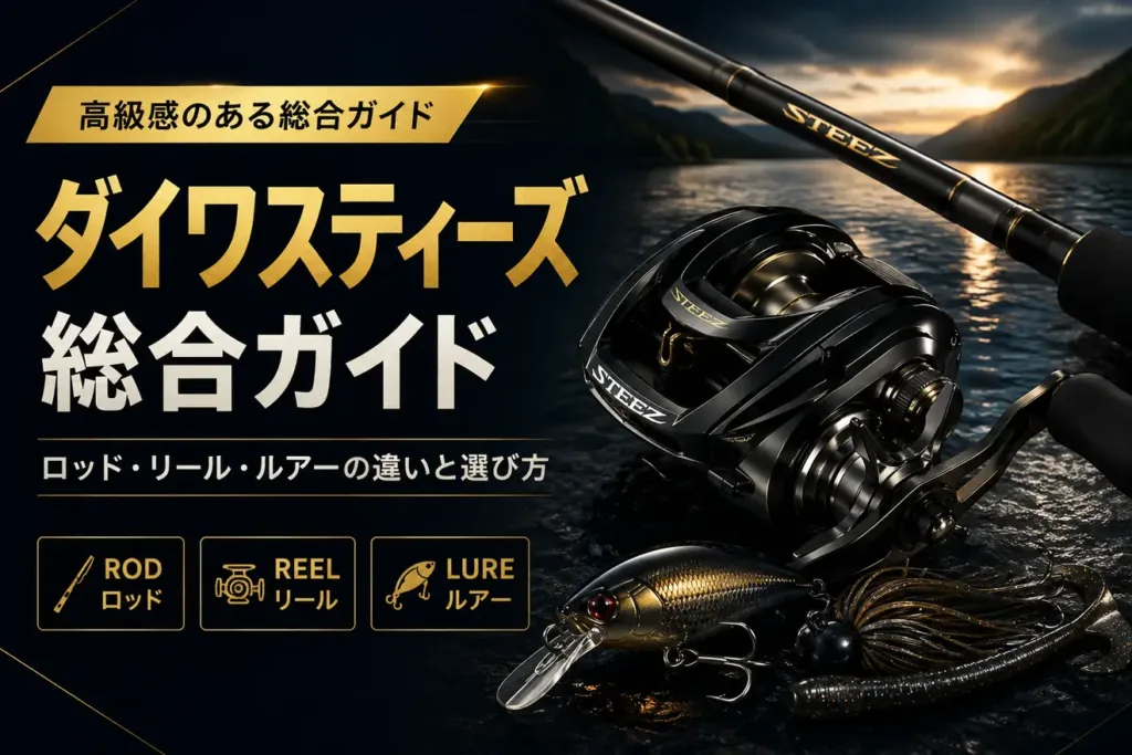 ダイワスティーズ総合ガイド ロッド・リール・ルアーの違いと選び方