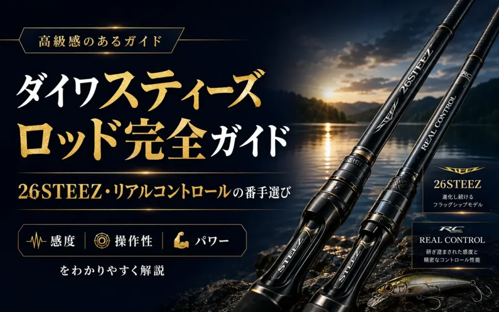 ダイワスティーズロッド完全ガイド 26STEEZ・リアルコントロールの番手選び
