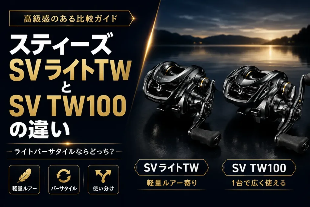 スティーズSVライトTWとSV TW100の違い ライトバーサタイルならどっち