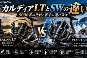 カルディアLTとカルディアSWの違い|5000番の比較と番手の選び分け