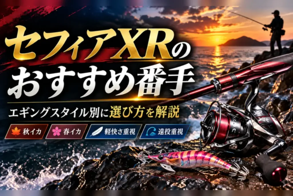 セフィアXRのおすすめ番手 エギングスタイル別の選び方