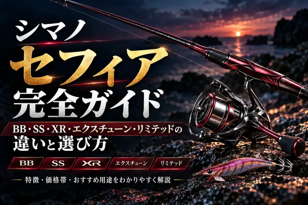 シマノ セフィア完全ガイド BB・SS・XR・エクスチューン・リミテッドの違いと選び方